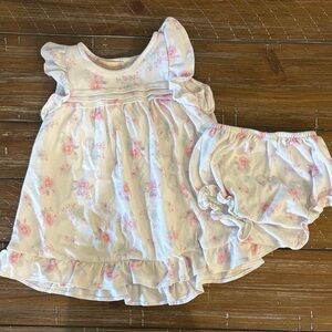 Boutique Baby Club Chic Floral Baby Dress and Bloomers Set